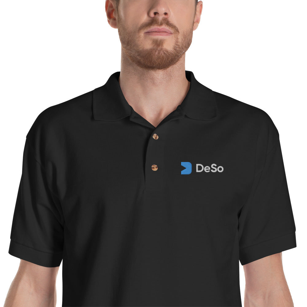 DeSo Embroidered Polo Shirt