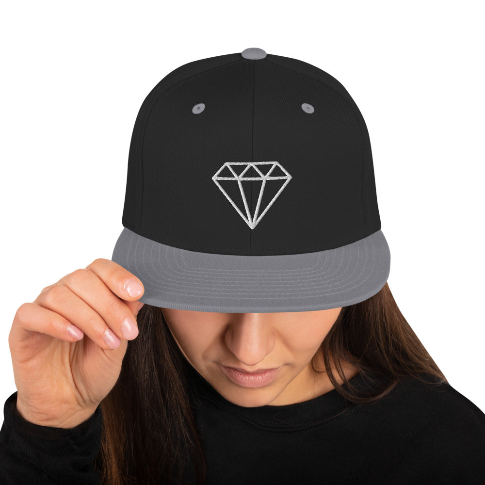 Diamond Snapback Hat