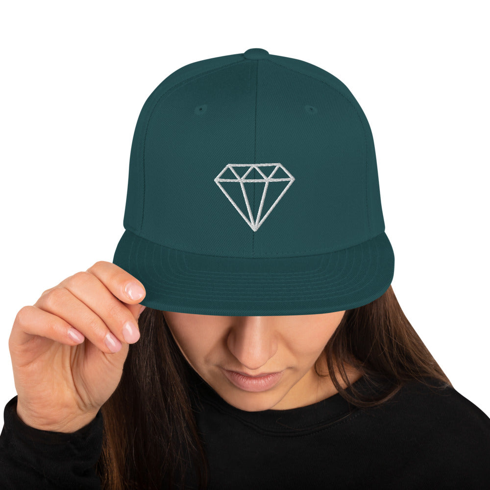 Diamond Snapback Hat