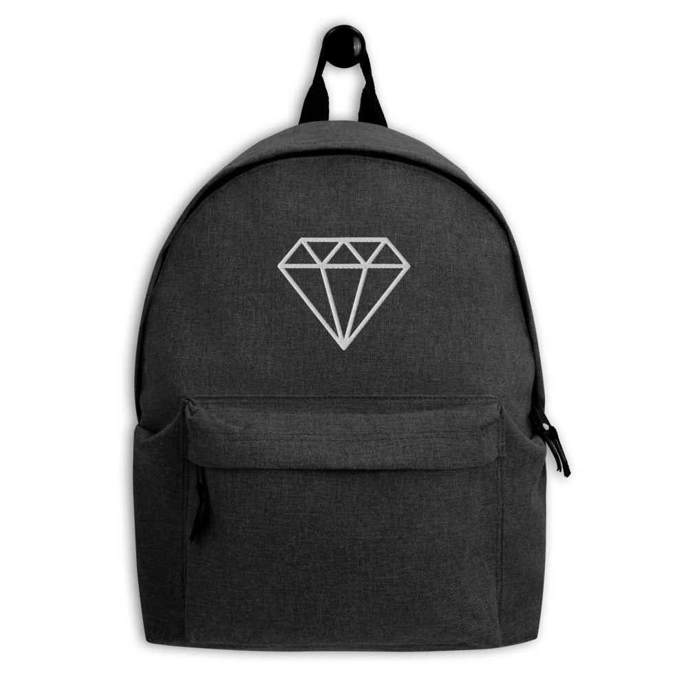 Diamond Embroidered Backpack