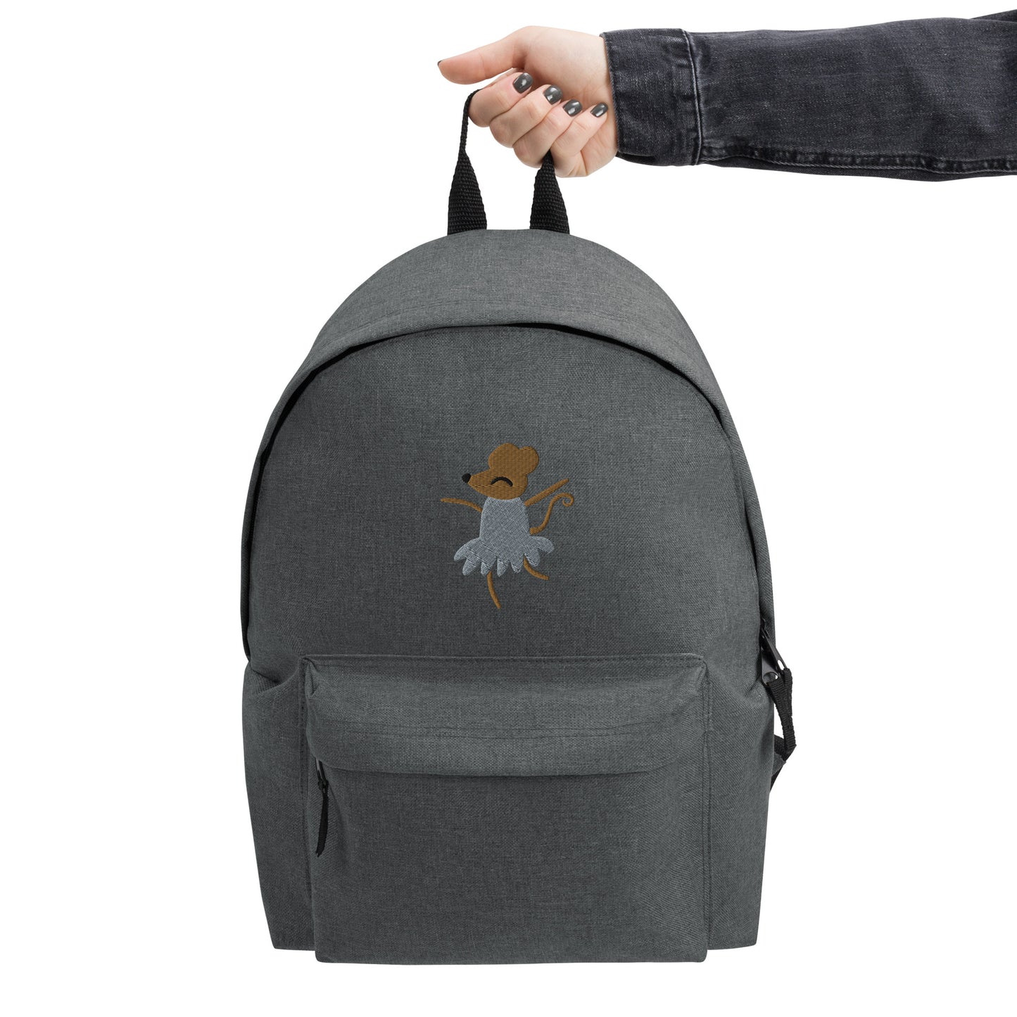 Clara Mouse Embroidered Backpack