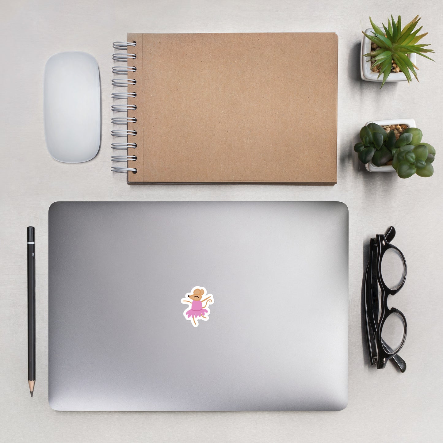 Clara Mouse Bubble-free stickers