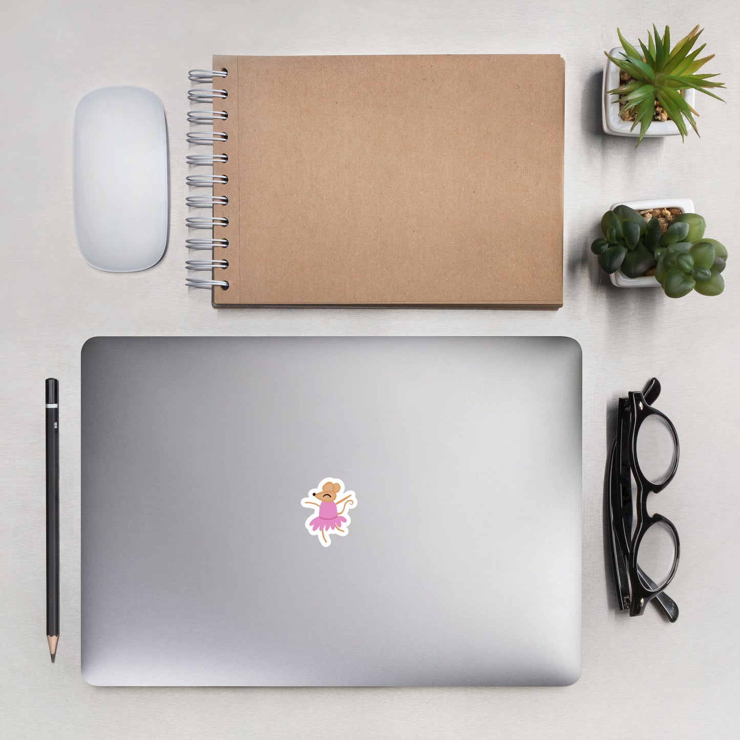 Clara Mouse Bubble-free stickers