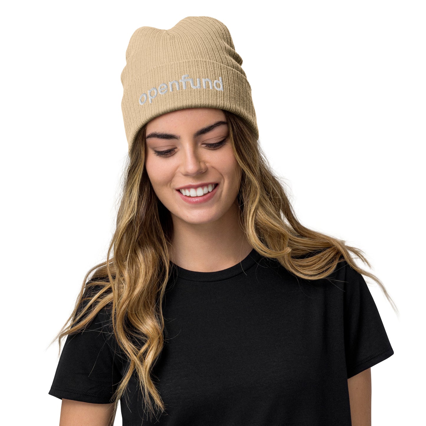 OpenFund Ribbed knit beanie