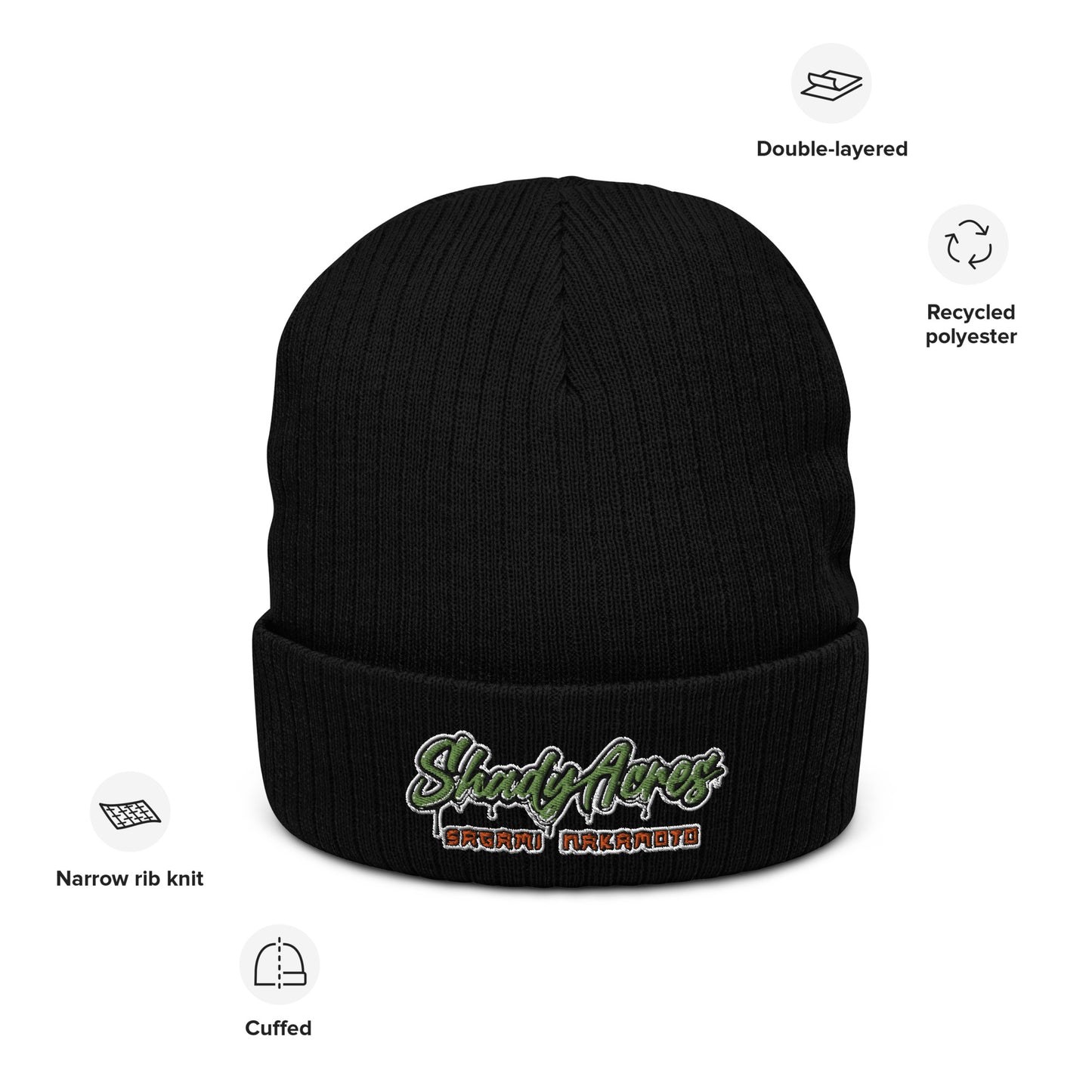ShadyAcres Ribbed knit beanie