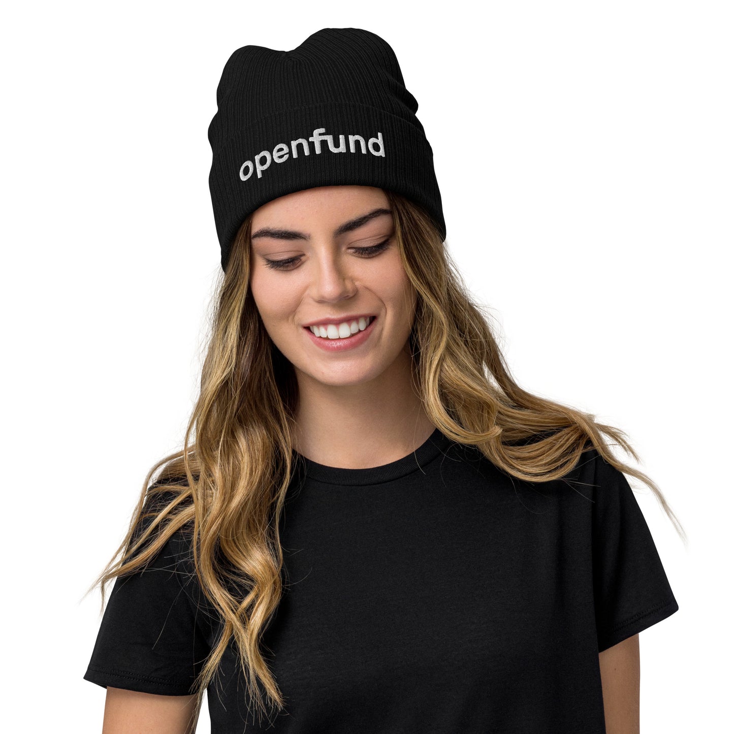 OpenFund Ribbed knit beanie