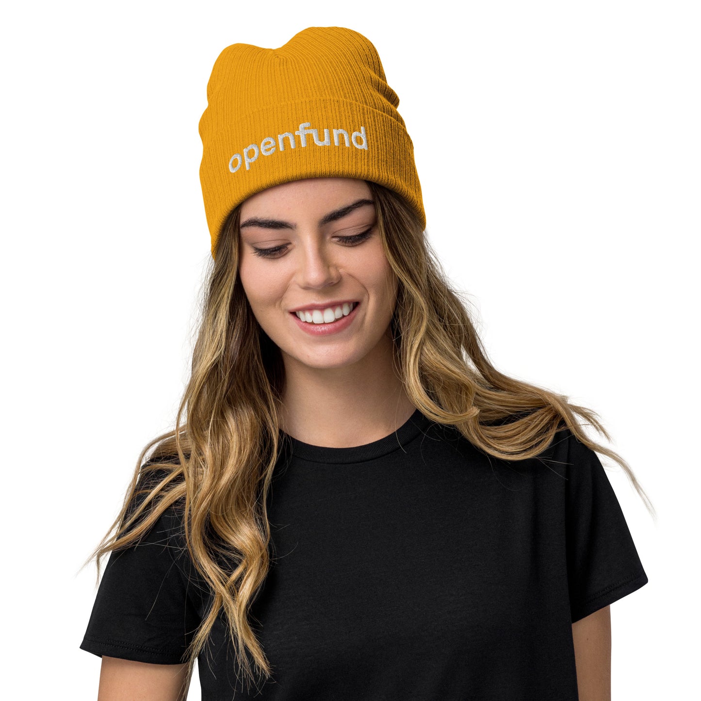 OpenFund Ribbed knit beanie