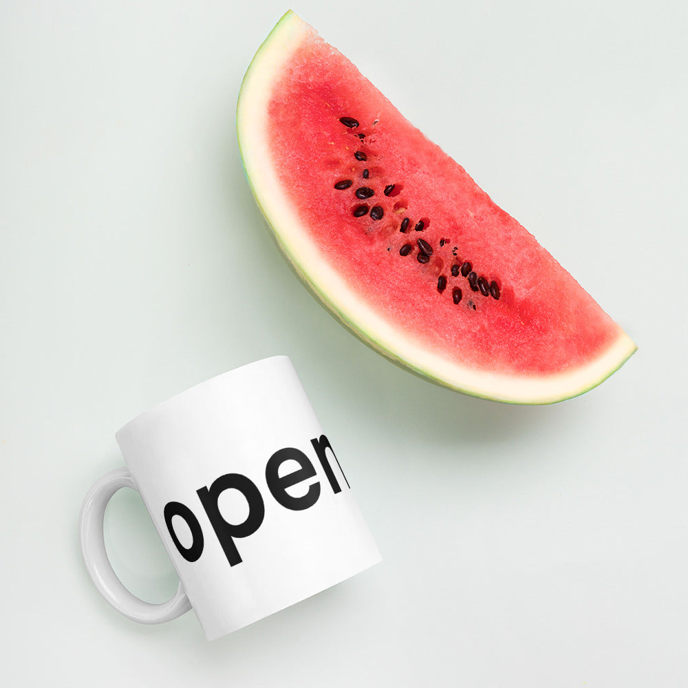 OpenFund White glossy mug