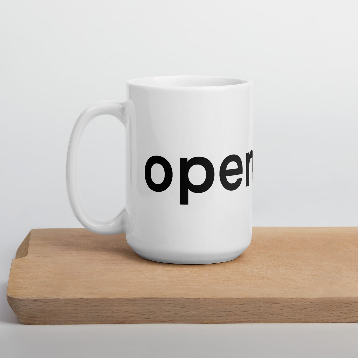 OpenFund White glossy mug