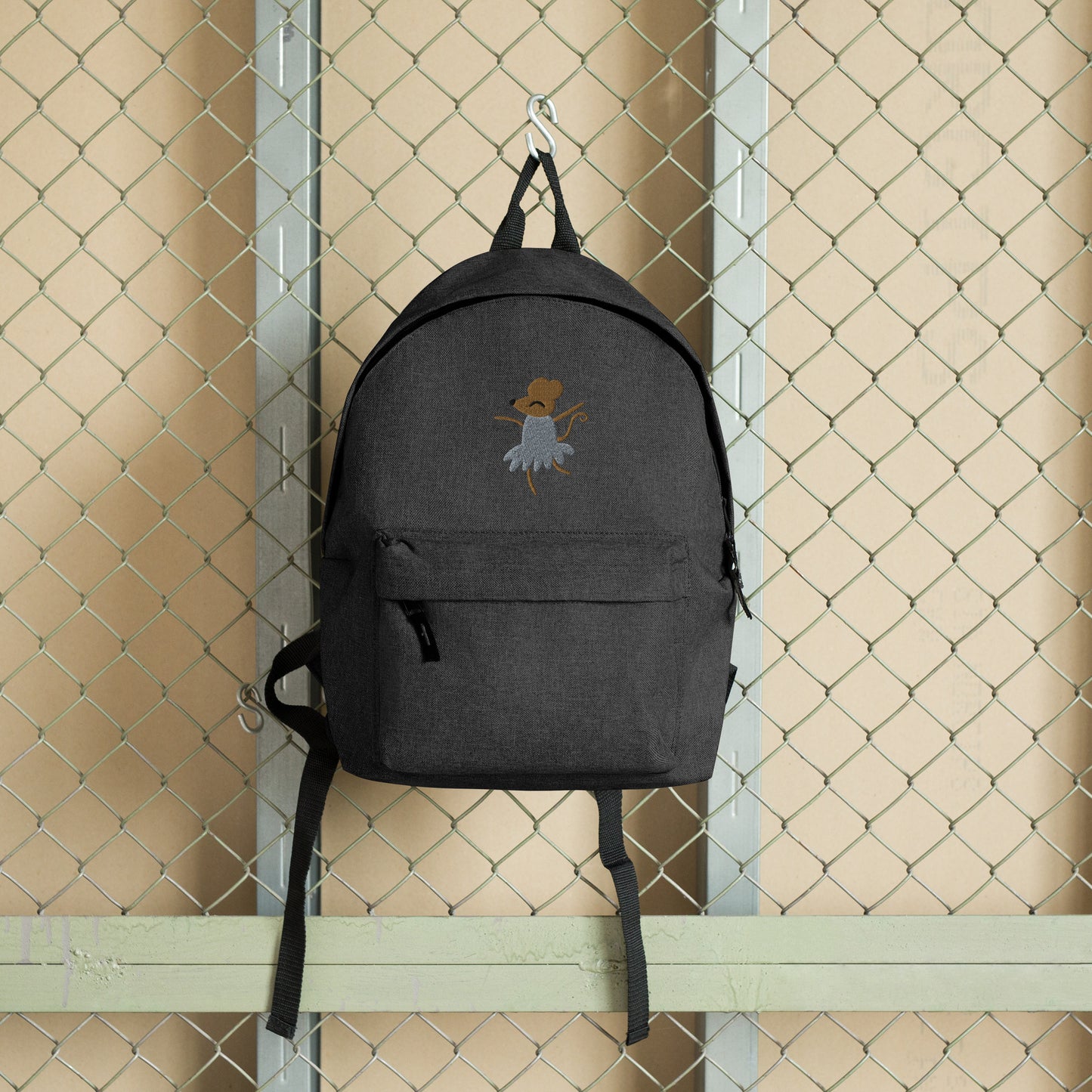 Clara Mouse Embroidered Backpack