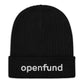 OpenFund Ribbed knit beanie