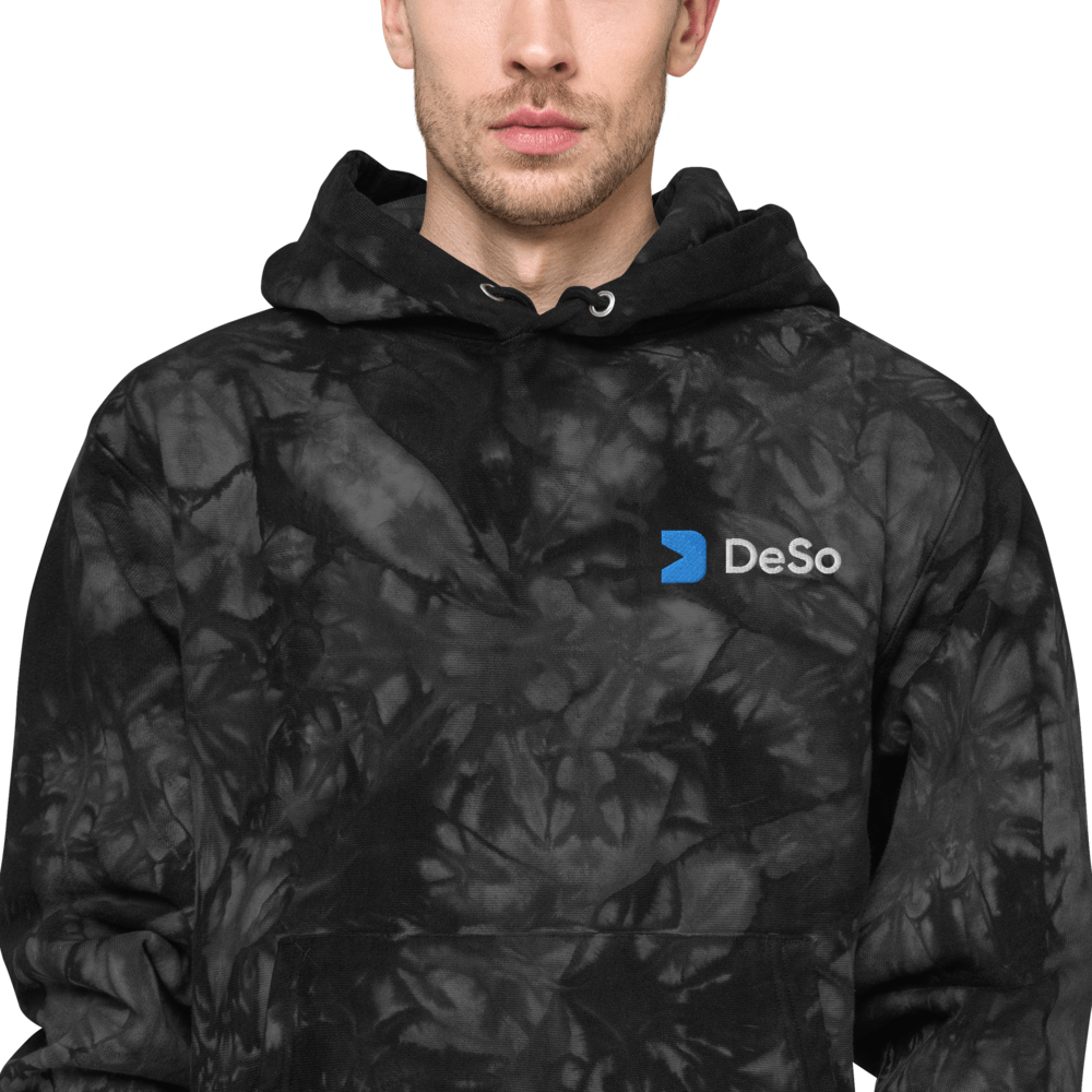 DeSo Unisex Champion tie-dye hoodie