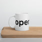 OpenFund White glossy mug