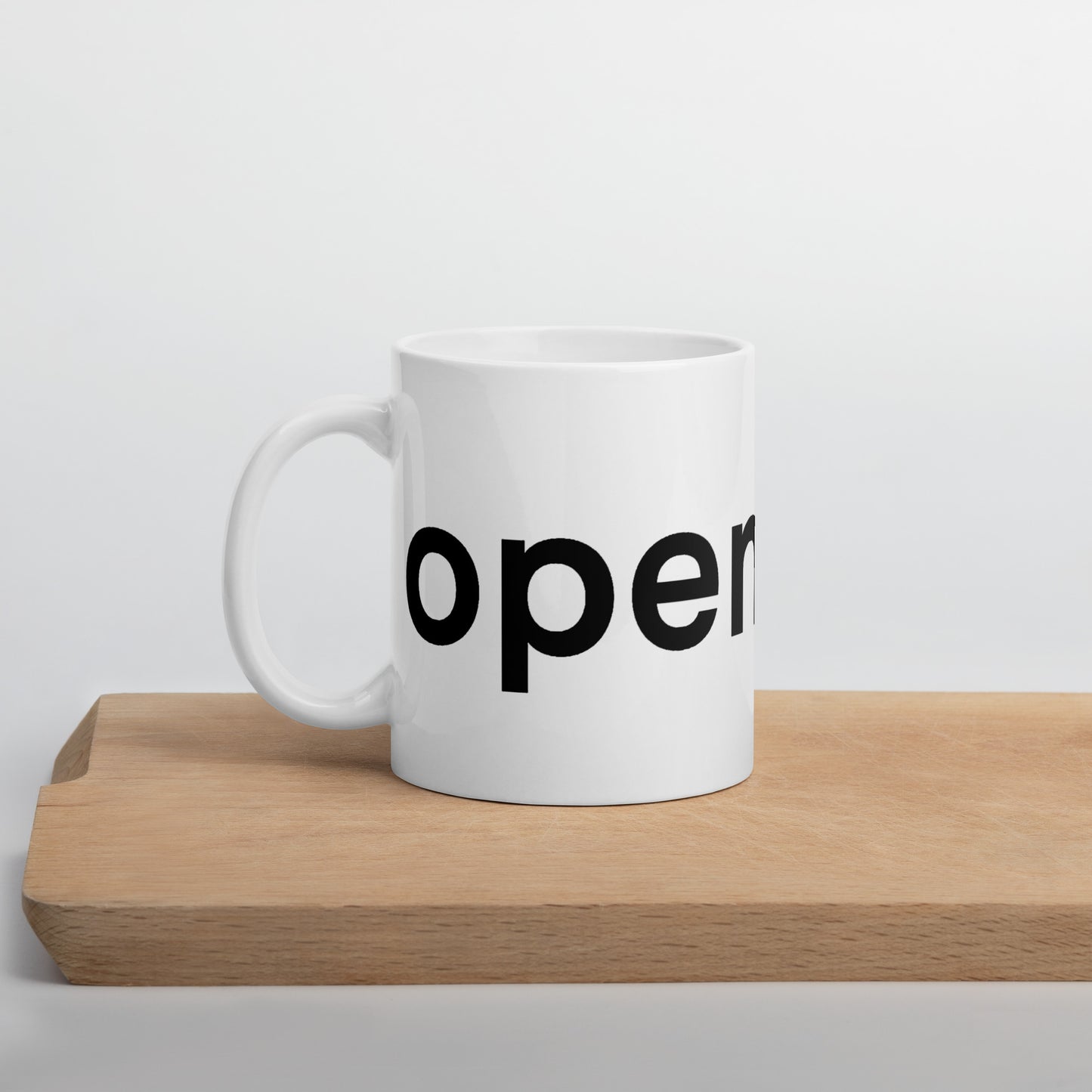 OpenFund White glossy mug