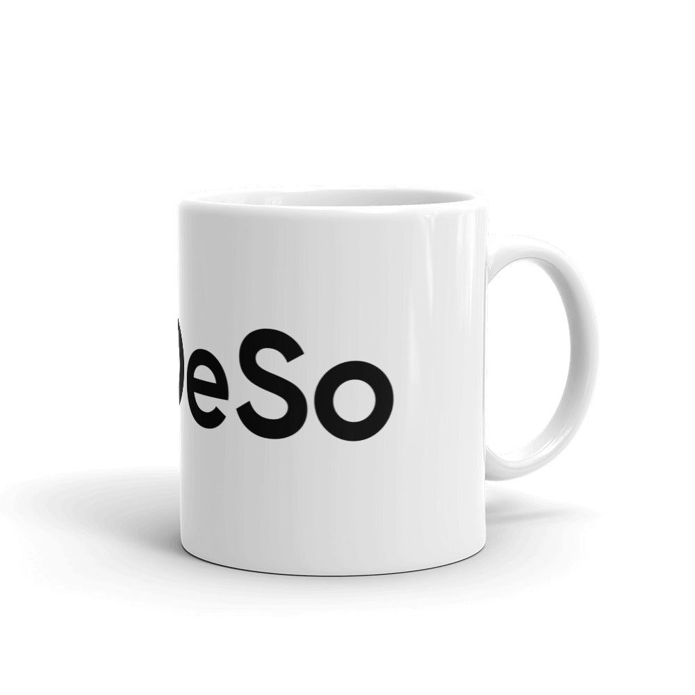 DeSo White glossy mug